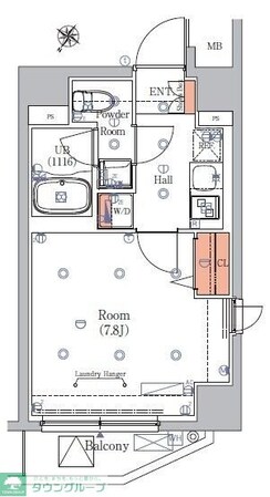 エストゥルースプラス押上の物件間取画像